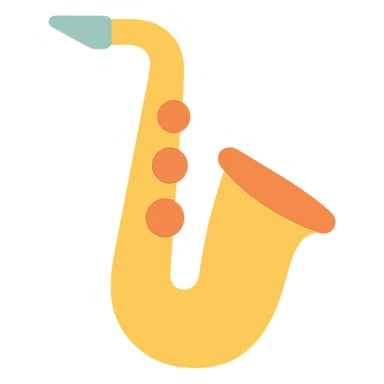 saxophone sticker