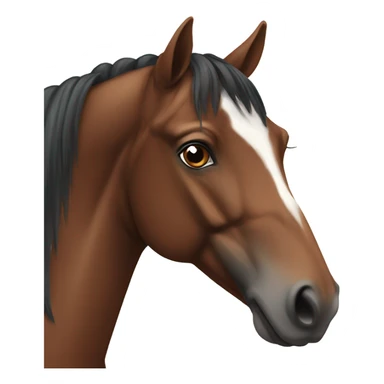 Bay horse sticker