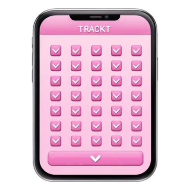 habit tracker cute pink sticker