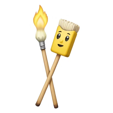 Matchstick sticker