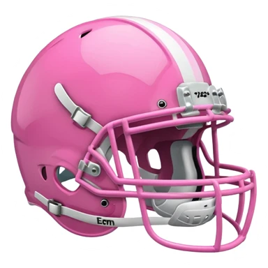 Pink football helmet sticker