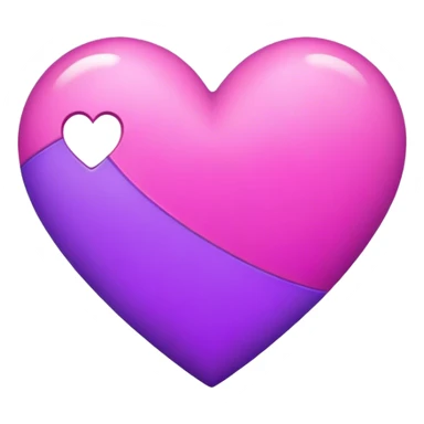 pink-purple heart sticker