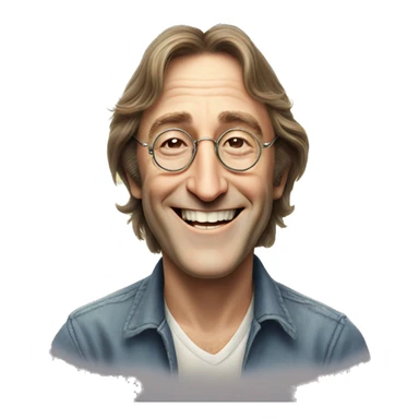 John lennon smilling sticker