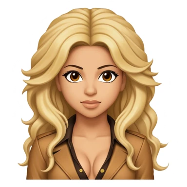 Cinematic Realistic portrait of Shakira, shown as a dynamic pop icon with expressive features and detailed modern attire, illuminated by vibrant, energetic lighting that highlights her global influence sticker