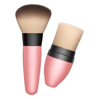 blush and brush sticker