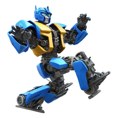 Transformer doing a flip sticker