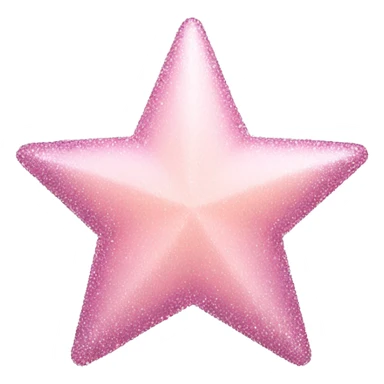 pale pink star sparkle sticker