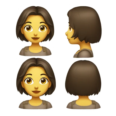 Brunette girl dressed as a duck sticker