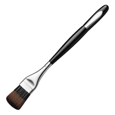 lash and brows done with a eyebrow brush without a women sticker