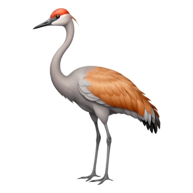 Sandhill crane bird sticker