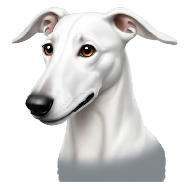 White greyhound  sticker
