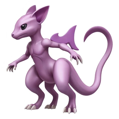  Cool Edgy Shiny Futuristic Ethereal Legendary Mewtwo-Digimon-Genesect-Palkia-hybrid full body sticker