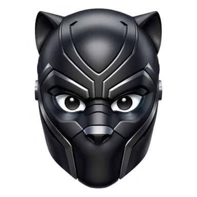 Black panther helmet sticker
