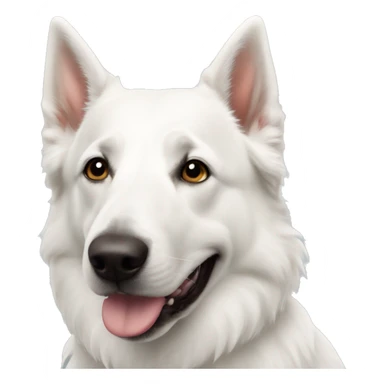 White Swiss shepherd  sticker