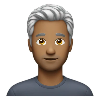 Less hair male 40 years old sticker