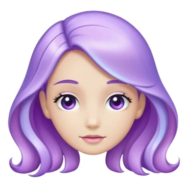 light violet elegant hair accessory sticker