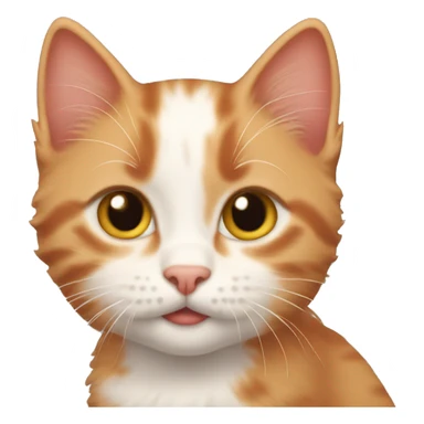 The red-haired kitten sticker