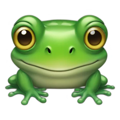Une grenouille de verre fumant sticker
