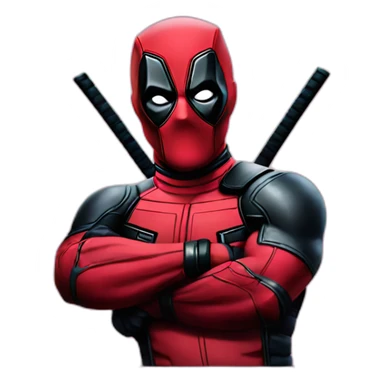deadpool going shhhhh sticker