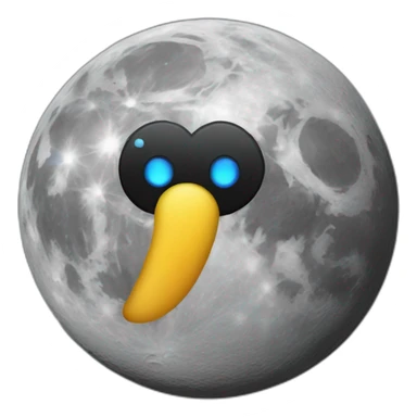 linux-on-the-moon sticker
