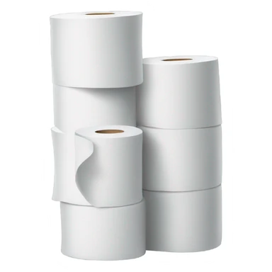 Stack of toilet paper  sticker