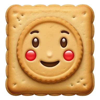 rectangular biscuit cookie sticker