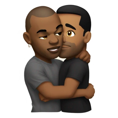 Mike Tyson kissing Drake  sticker