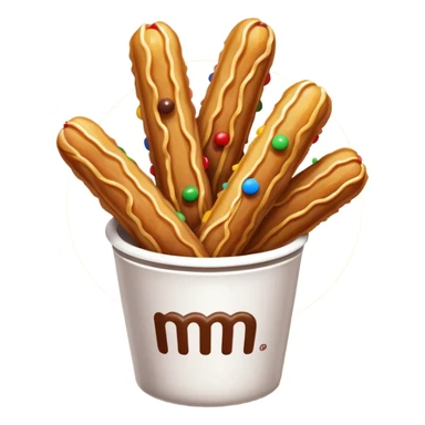 churros + m&ms on top sticker