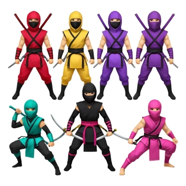 segun los signos zodiacal por favor crea 12 con el emoji del ninja sticker