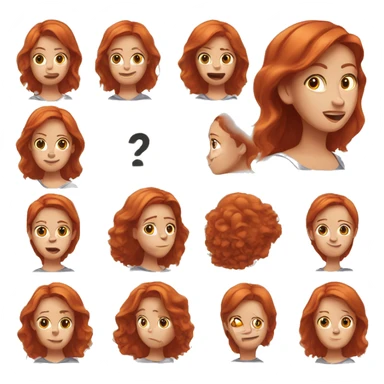 A red hair 21 year old woman that feels tremor  sticker