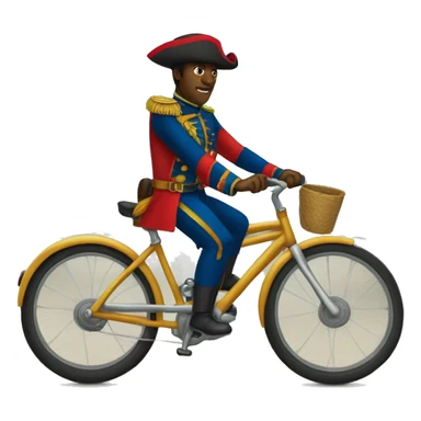 Genere Dessalines sur un vélo  sticker