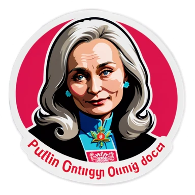 Putin drug queen  sticker