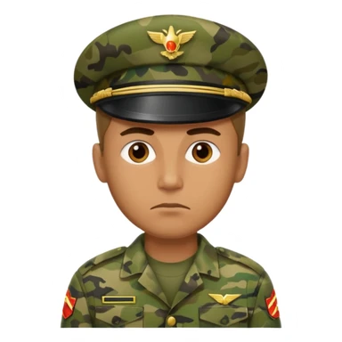 I want an emoji for a male filipino special action force officer camouflage uniform sticker