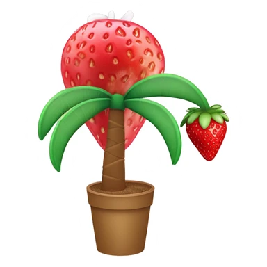 Palm Tree with strawberry daiquiri ￼￼ sticker