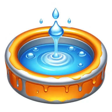 molten aluminum sticker