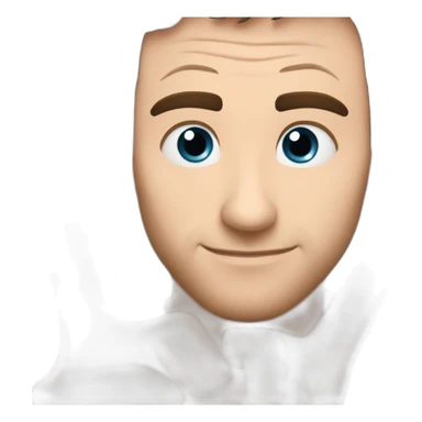 Tobey mcguire yeux bleu fait un cœur avec les mains sticker