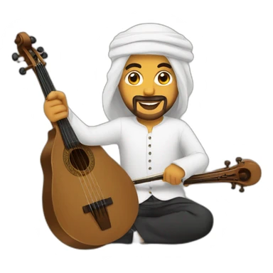flûtiste musique Arabo andalouse sticker