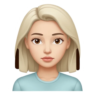 minimal flat emoji of an irritable face,
slightly furrowed eyebrows,
tight lips but not angry,
emotion restrained and subtle,
soft pastel warm-gray tones,
emotional but calm design,
modern female health app style,
transparent background,
vector illustration
 sticker