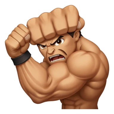 angry fist sticker
