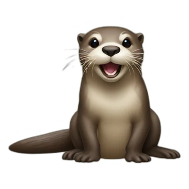 Otter gets high sticker