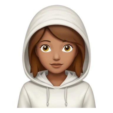 female bee keepers with brown hair, white outfit, white hood, brown skin sticker