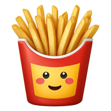 french fries sticker