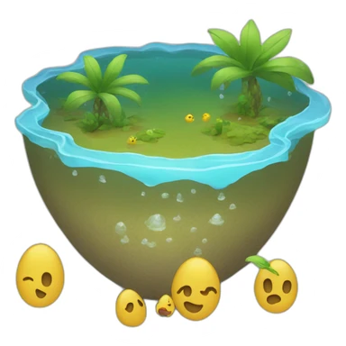 être sous l'eau sticker