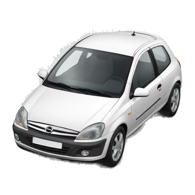 opel-corsa-2006-white sticker