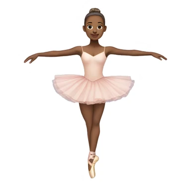 Dancer with pointe shoes and ballet outfit sticker