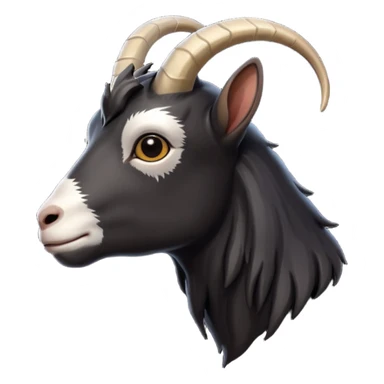 black goat side view sticker