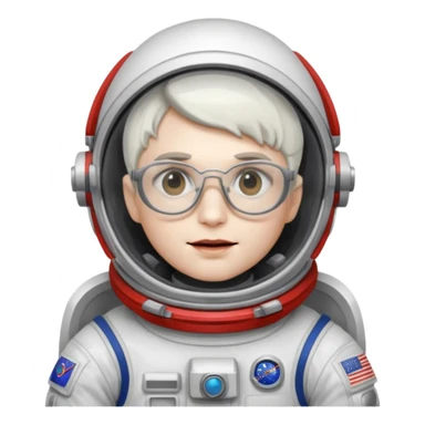 Vampire Astronauts with Glasses sticker