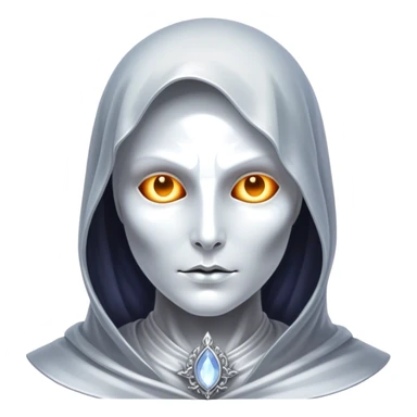 Cinematic and Ultra realistic 32k HD hauntingly beautiful specter with Balanced features, highly detailed, glowing with silver light, high shine, remembrance, a painting of white silver, fanciful, enchanting. The image is so lifelike it could leap off the canvas at any moment sticker