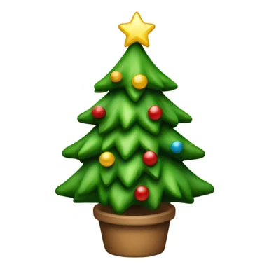 Classic mini Christmas tree sticker