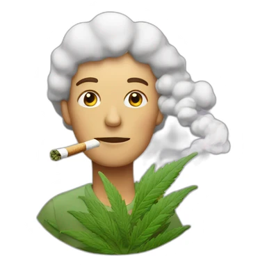 Cannabis smoker sticker